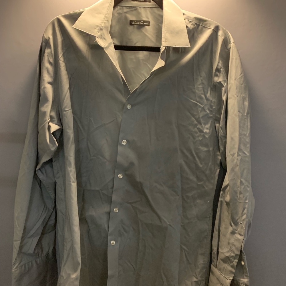 Slate colored button down (Kenneth Cole)